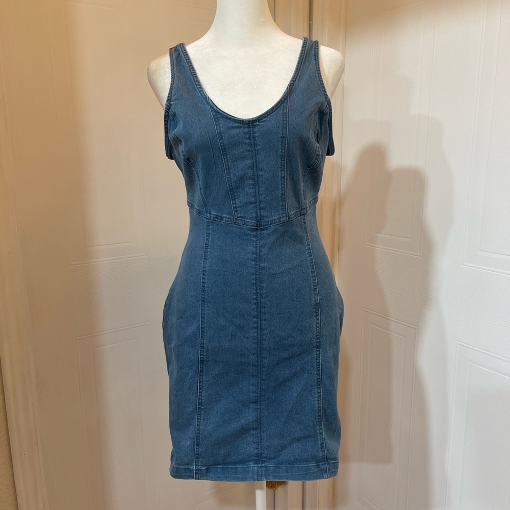 Retrod denim sexy woman  Blue Sleeveless mini Dress size s